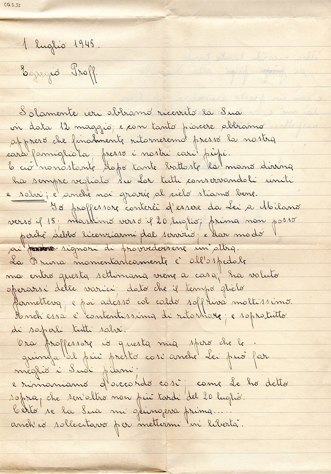 Famiglia Todesco – Banzi Lettere durante l’anno di clandestinità 1944-1945 - Foto-varie