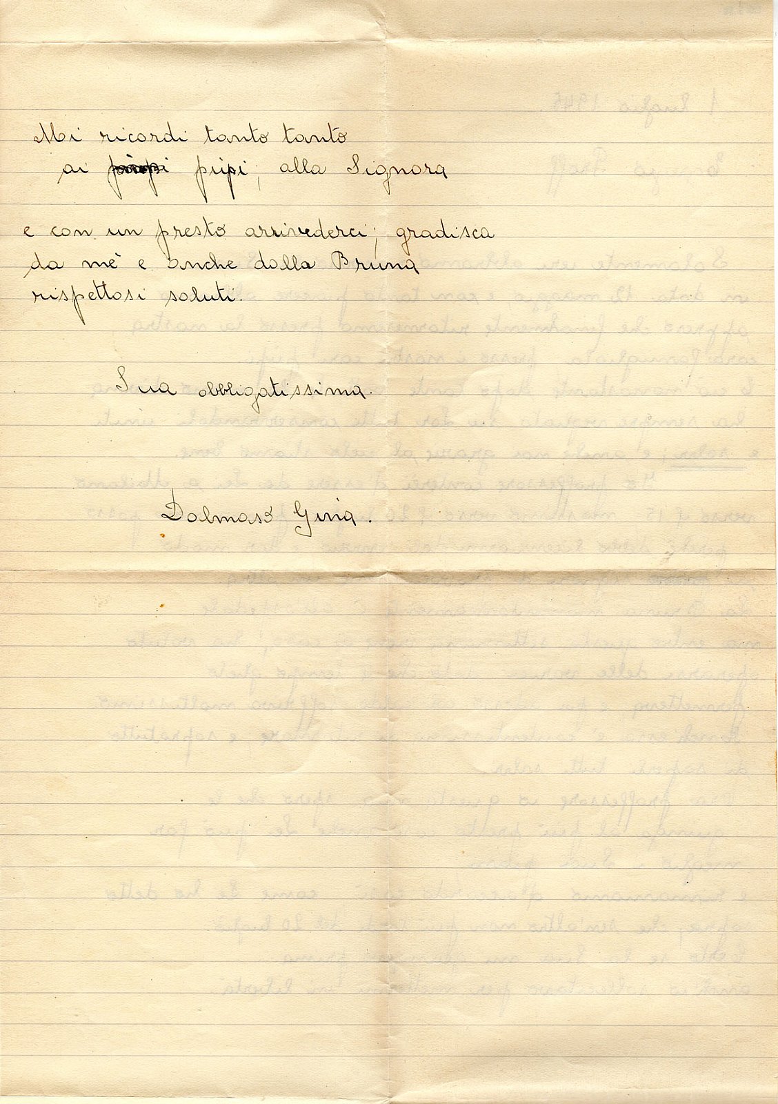 Famiglia Todesco – Banzi Lettere durante l’anno di clandestinità 1944-1945 - Foto-varie