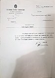 Angelo Susani Documento di congedo immediato dall’insegnamento, in ottemperanza alla disposizione n 12825 del Provveditorato, per motivi razziali - Foto-varie